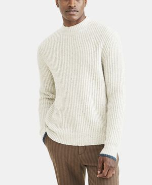 Chunky Knit Mock Neck Sweater Regular Fit