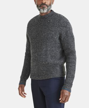 Chunky Knit Mock Neck Sweater Regular Fit