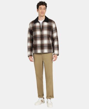 Chamarra Plaid Regular Fit