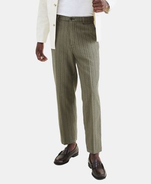 Pantalón Cropped Khaki Relaxed Fit