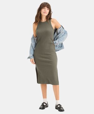 Vestido Mujer Tank Slim Fit con Loft Knit